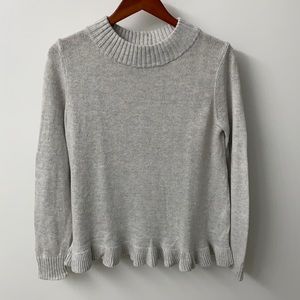 Sweater with Ruffled Hem